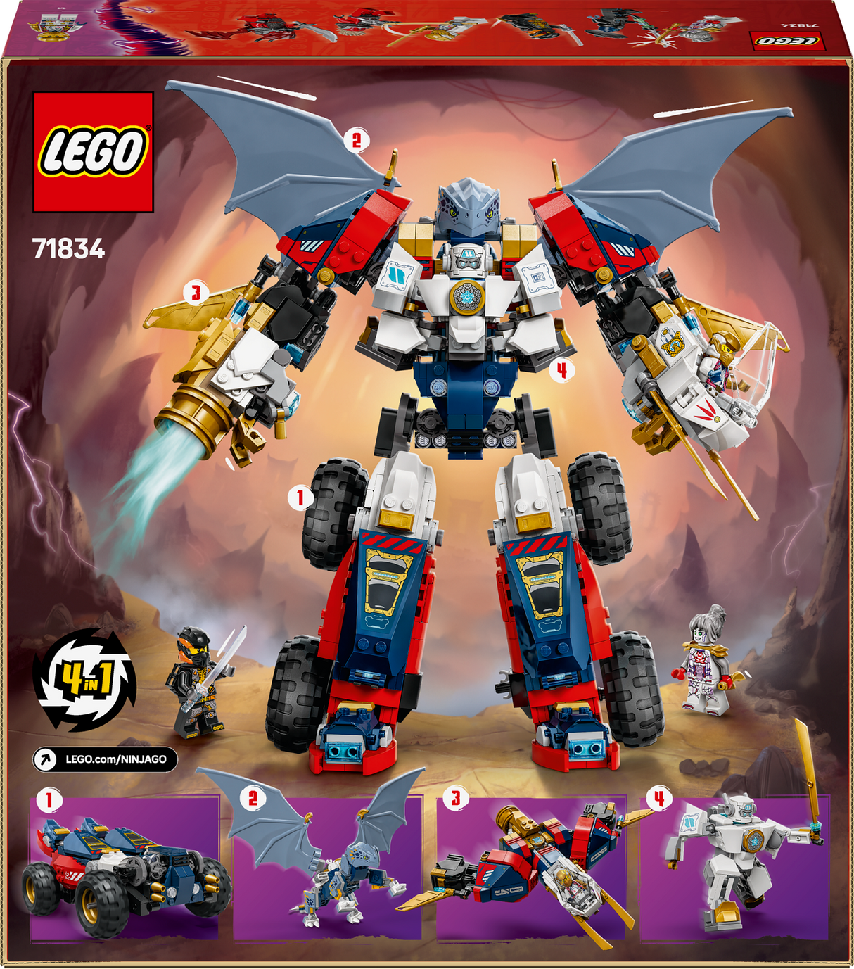 LEGO Ninjago Zane's Ultra Combiner Mech 71834L