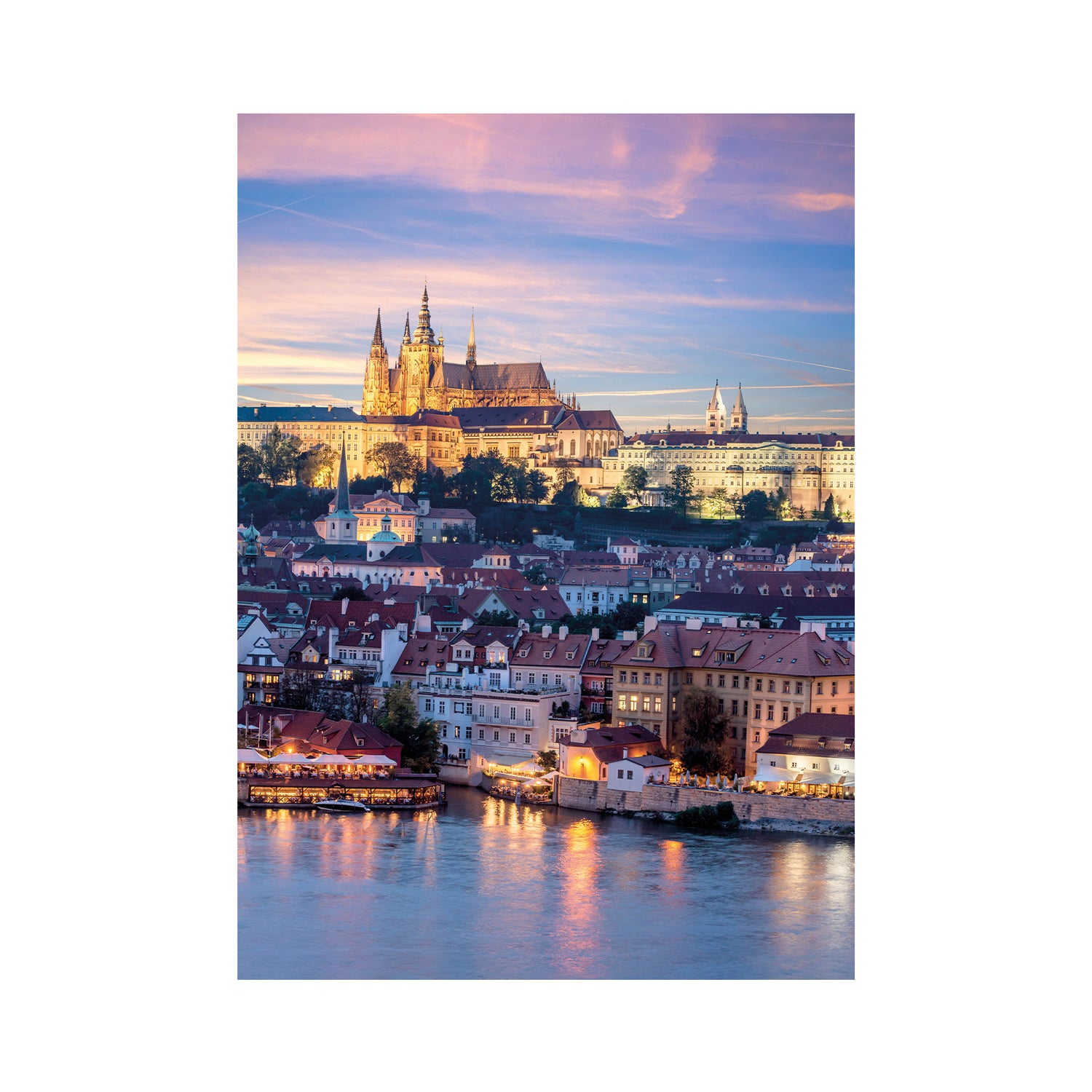 Dino Neon Puzzle 1000 pc Prague Castle 54131D