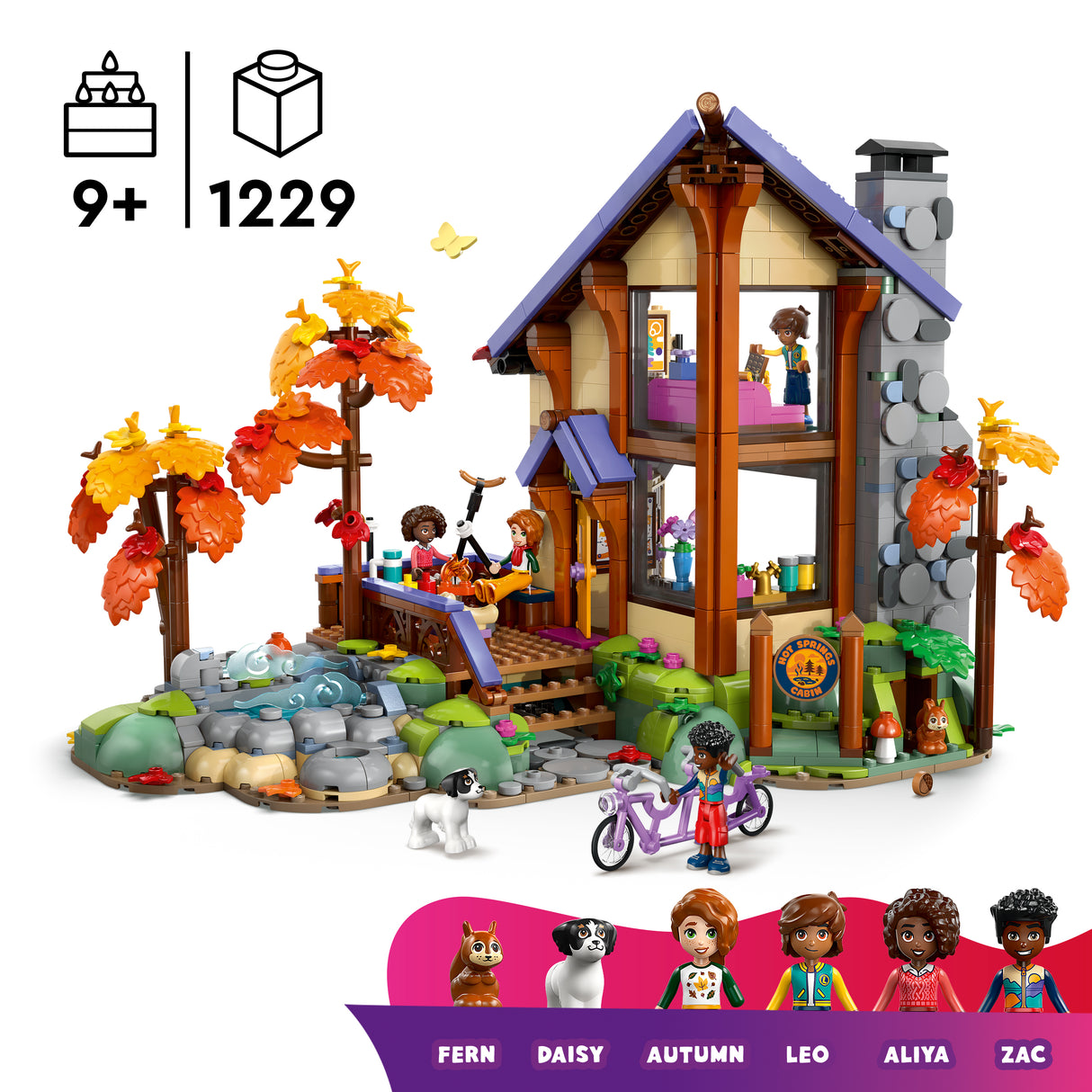 LEGO Friends Cozy Fall Forest Cabin 42705L