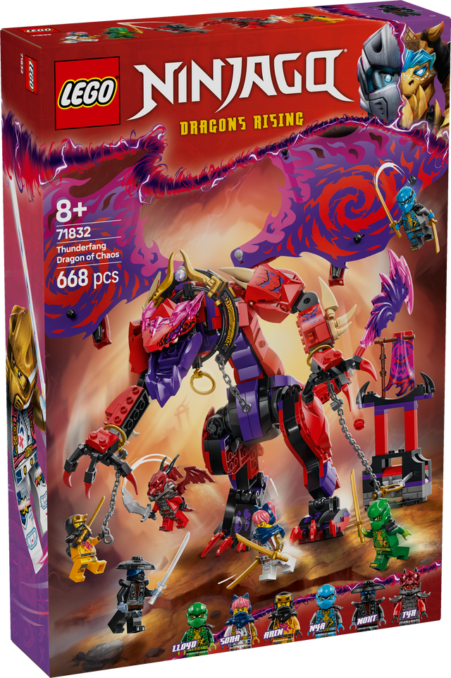 LEGO Ninjago Thunderfang Dragon of Chaos 71832L