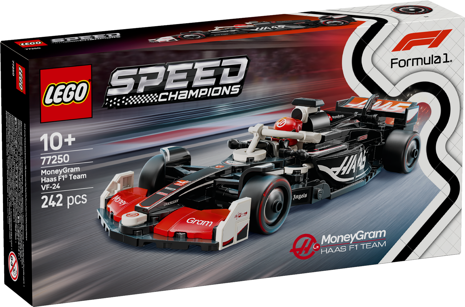 LEGO Speed Champions Moneygram HAAS F1 Team VF-24 Race Car 77250L