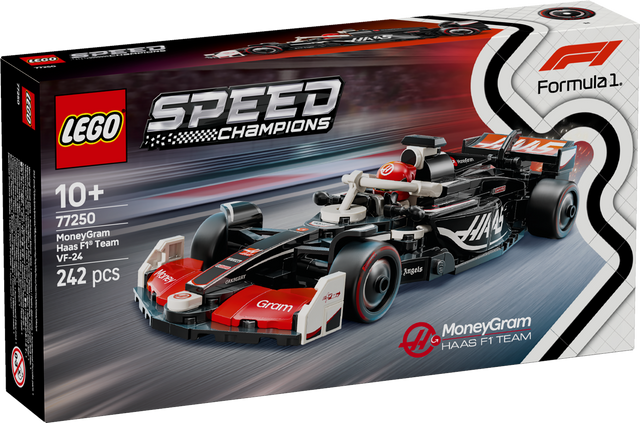 LEGO Speed Champions Moneygram HAAS F1 Team VF-24 Race Car 77250L