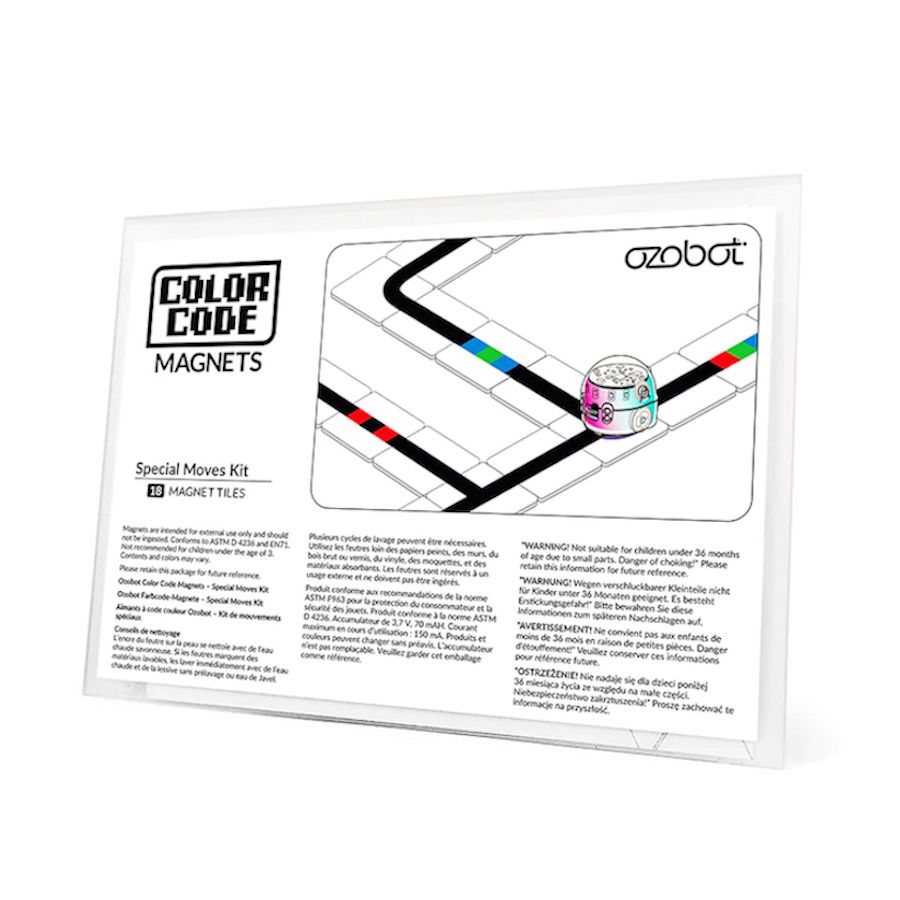 Ozobot Color Code Magnets Special Moves Kit 18 Tiles OZO-035017-01