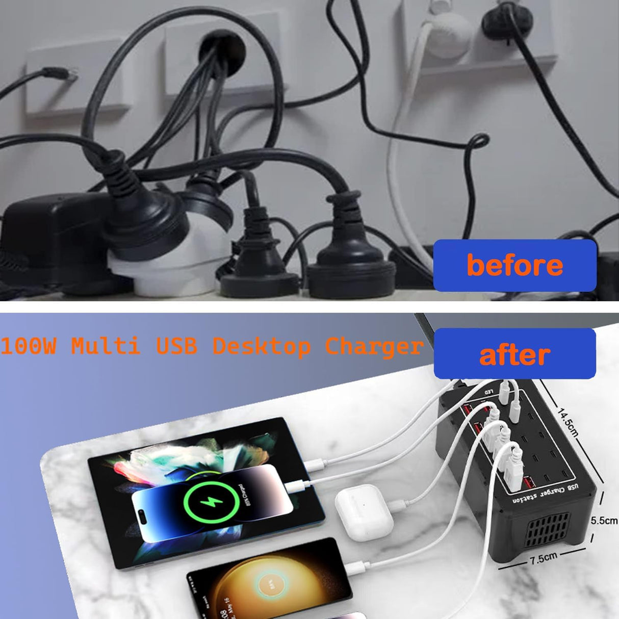 USB Charging Station 100W 20-Port YFY-A73C