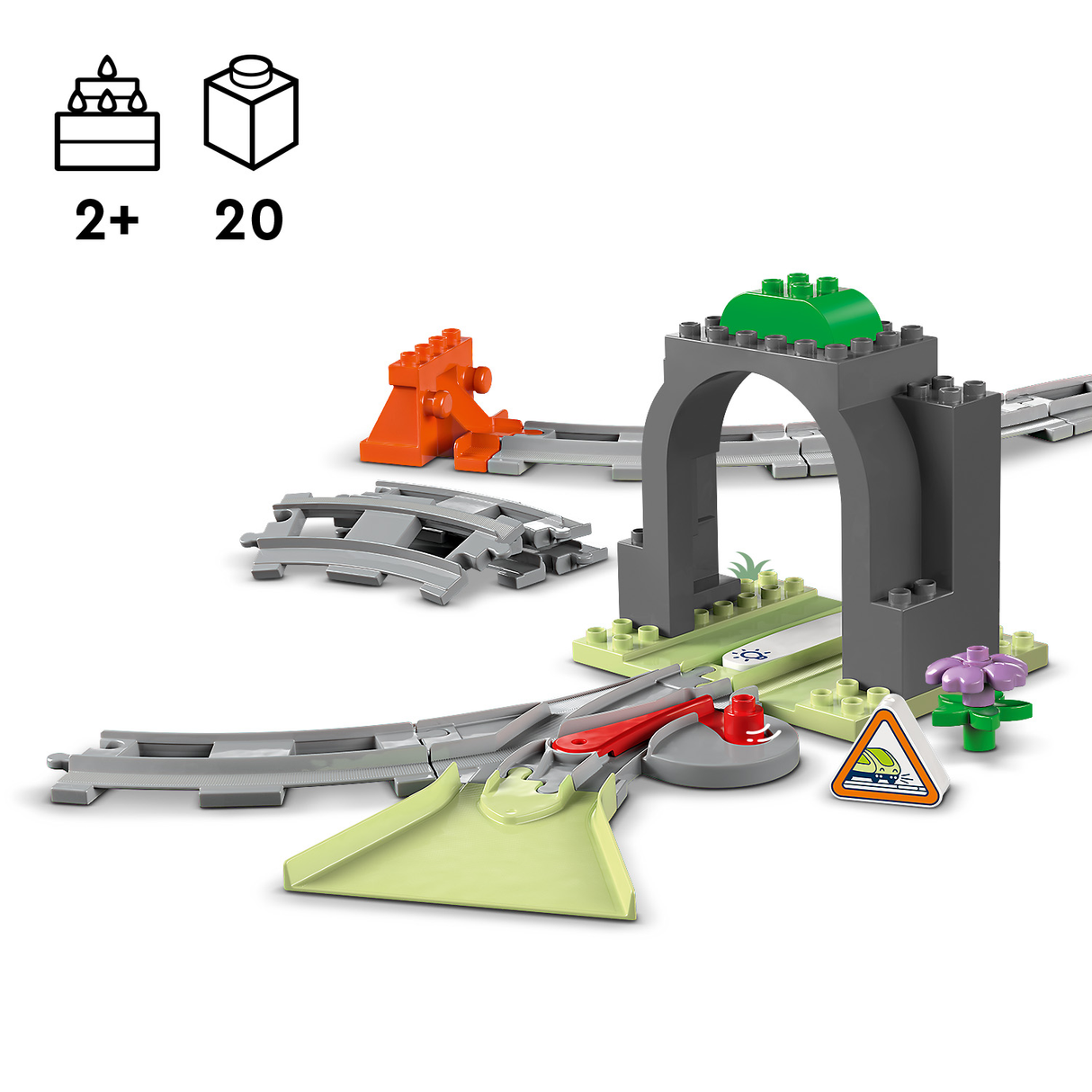 LEGO DUPLO Train Tunnel and Tracks Expansion Set 10425L