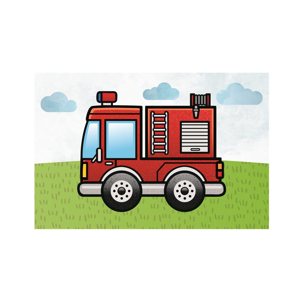 Dino wooden block puzzle 6 pc Machines 38111D