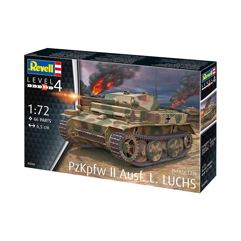 Revell Plastic Model PzKpfw II Ausf.L LUCHS (Sd.Kfz.123) 1:72 03266R