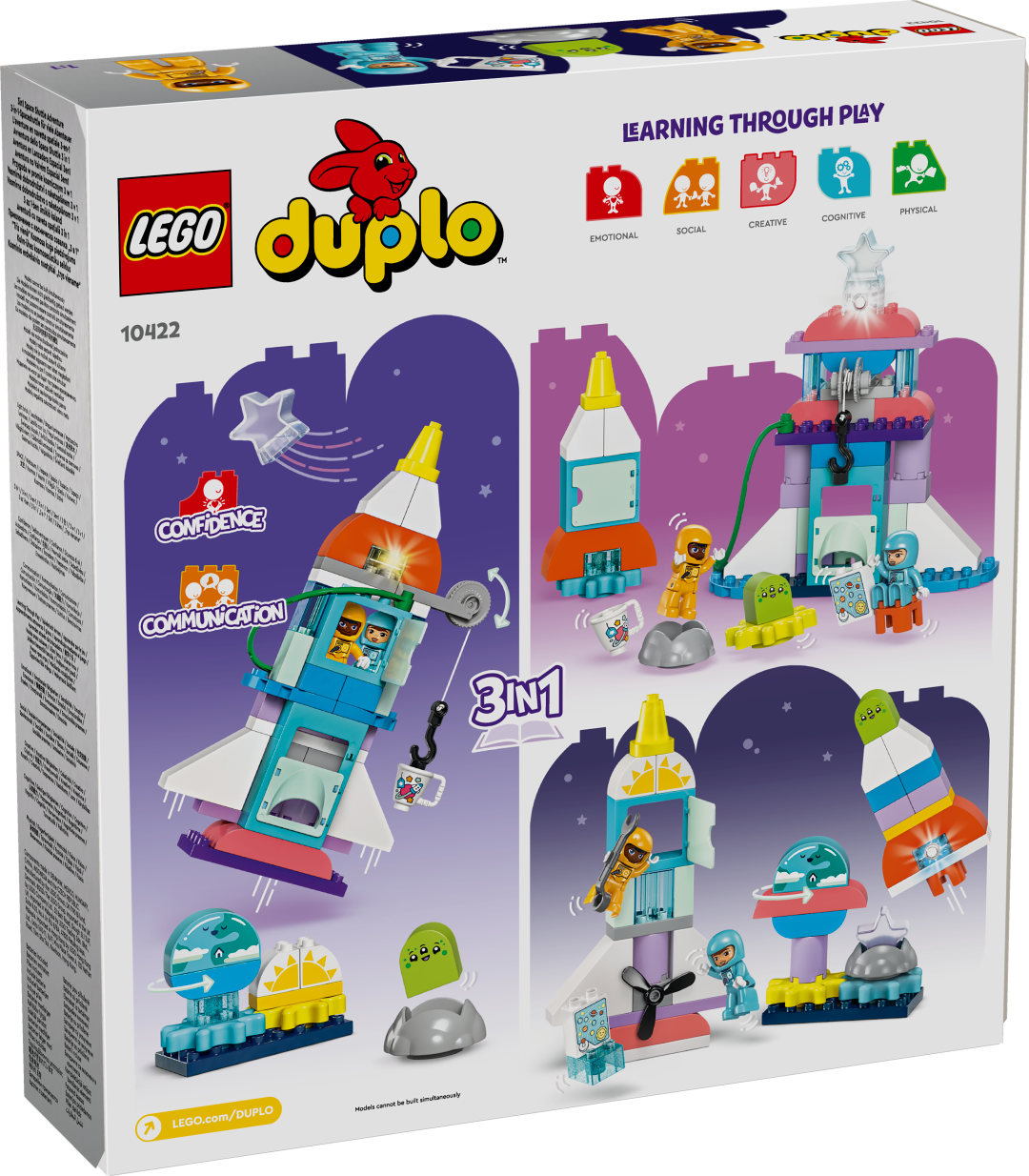 LEGO DUPLO 3in1 Space Shuttle Adventure 10422L