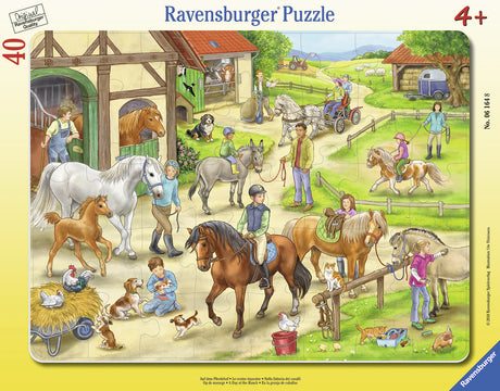 Ravensburger Frame Puzzle 40 pc Horse Farm 061648V