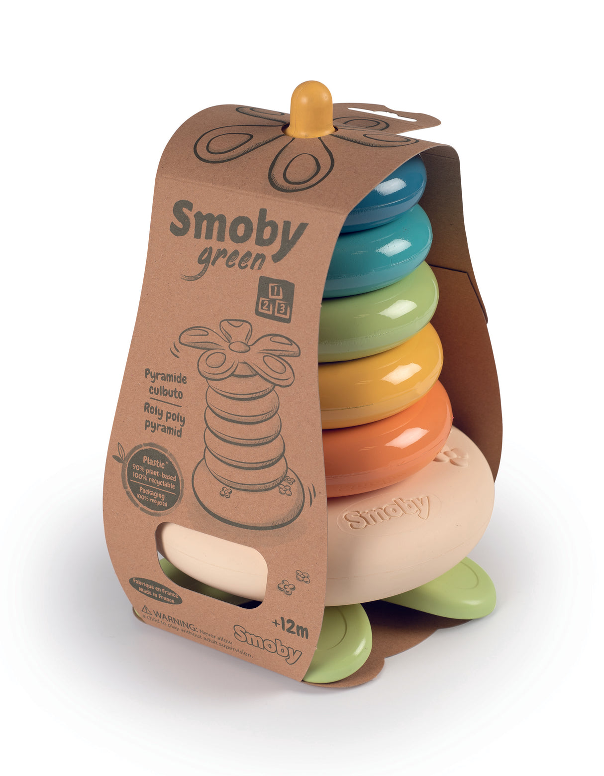 Smoby Green Roly Poly Pyramid 181202S