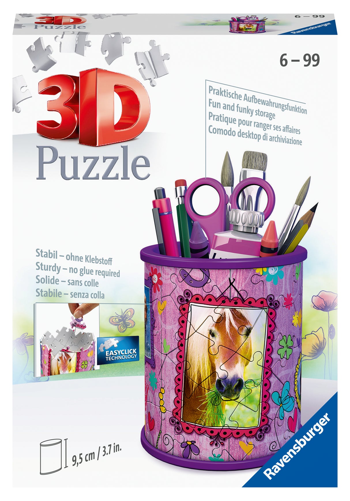 Ravensburger 3D Puzzle Pencil Cup Horses 111756V