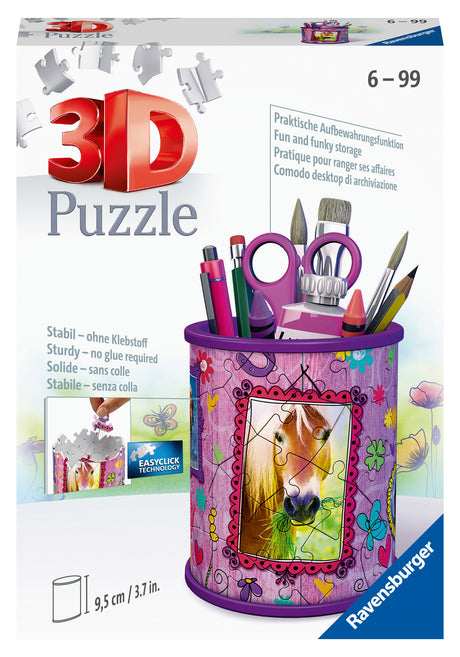 Ravensburger 3D Puzzle Pencil Cup Horses 111756V