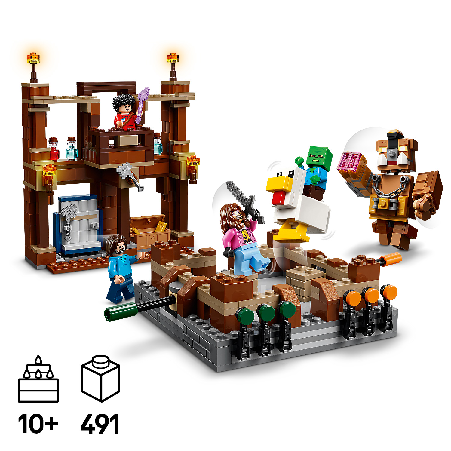 LEGO Minecraft Woodland Mansion Fighting Ring 21272L