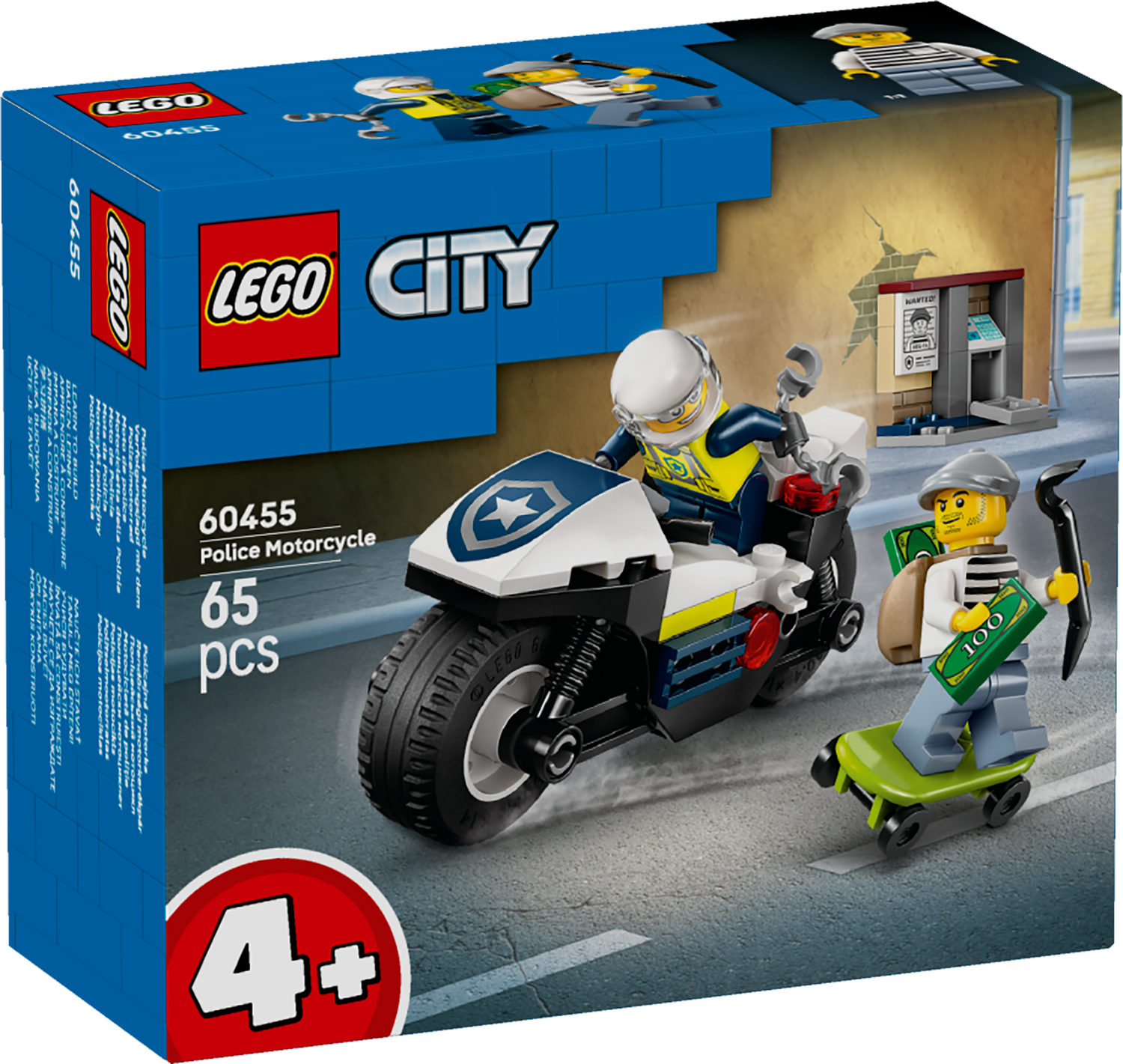 LEGO City Police Motorcycle Chase 60455L