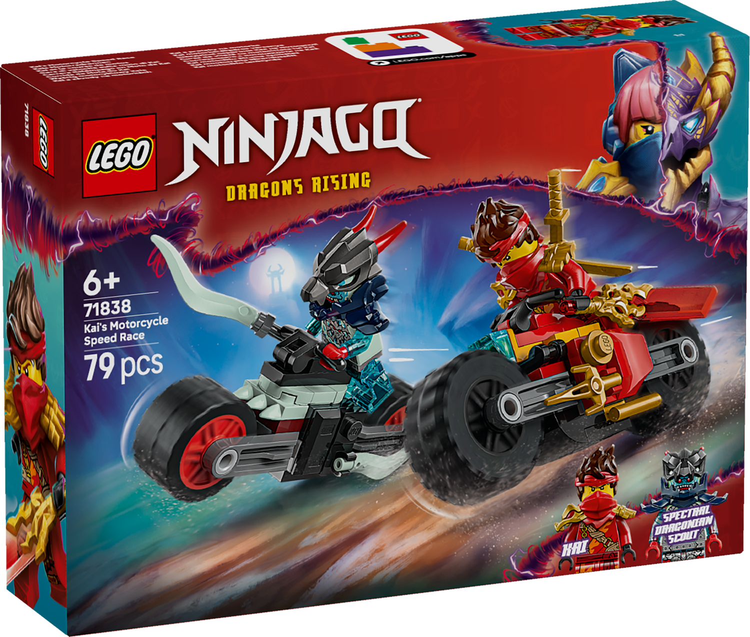 LEGO Ninjago Kai's Motorcycle Speed Race 71838L