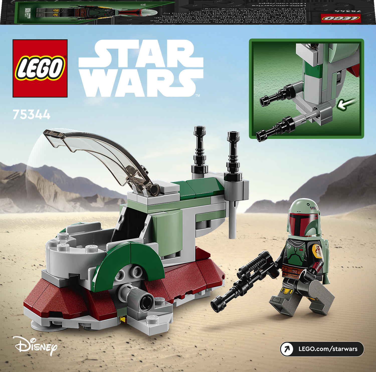 LEGO Star Wars Boba Fett's Starship Microfighter 75344L