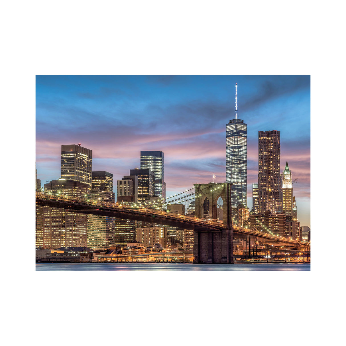 Dino Neon Puzzle 1000 pc Brooklyn Bridge 54133D