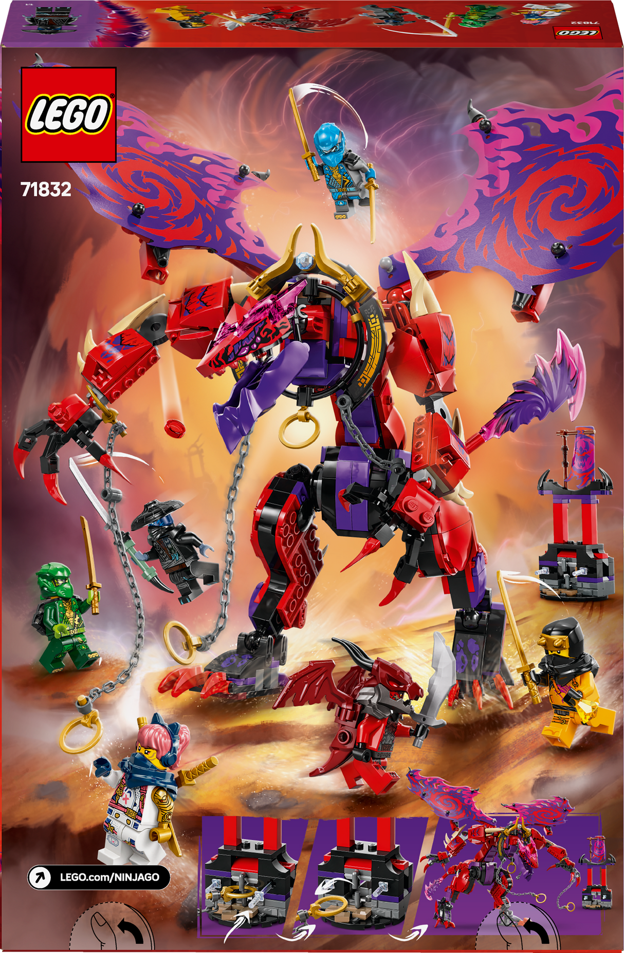 LEGO Ninjago Thunderfang Dragon of Chaos 71832L