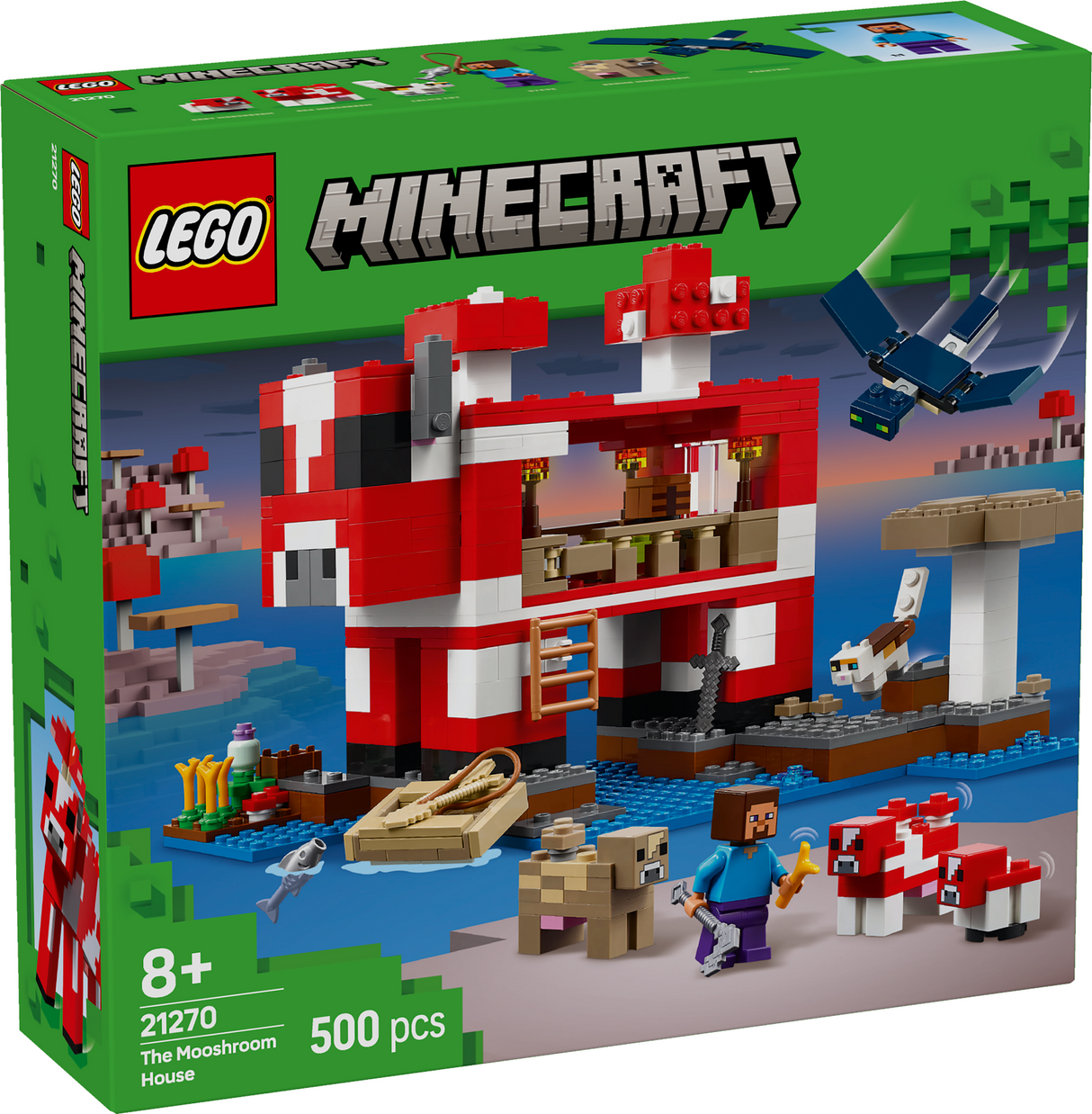 LEGO Minecraft The Mooshroom House 21270L
