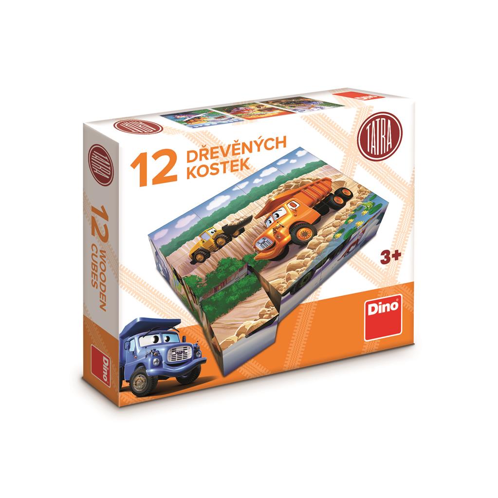 Dino Cube Puzzle 12 pc Tatra Cars 64139D