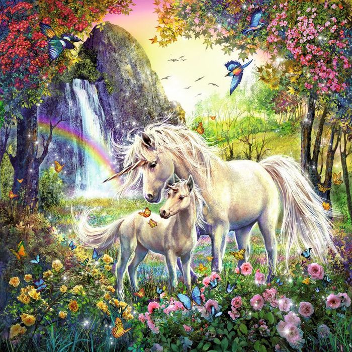 Ravensburger Puzzle 3x49 pc Beautiful Unicorns 092918V