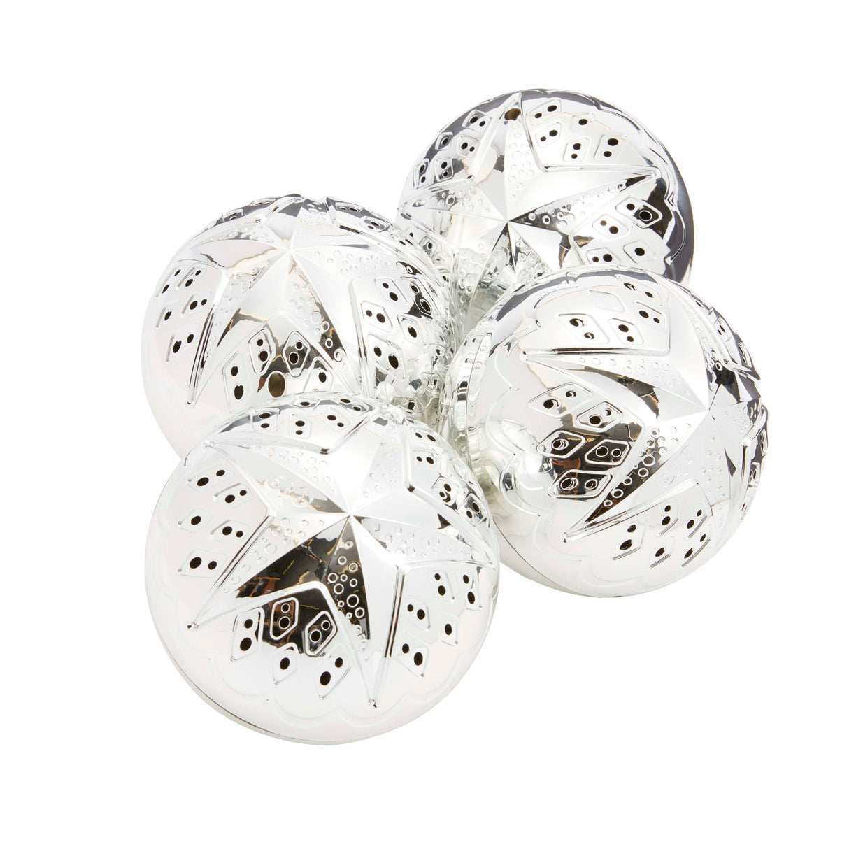 TTS Super Shiny Silver Sensory Balls 4pk EY06325B