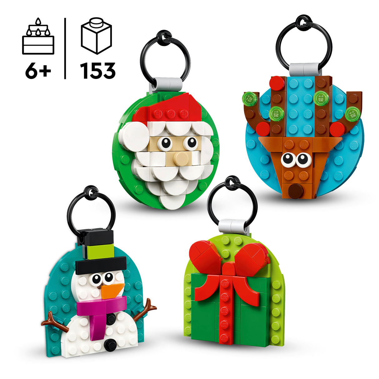 LEGO Iconic Christmas Ornament Selection 40744L