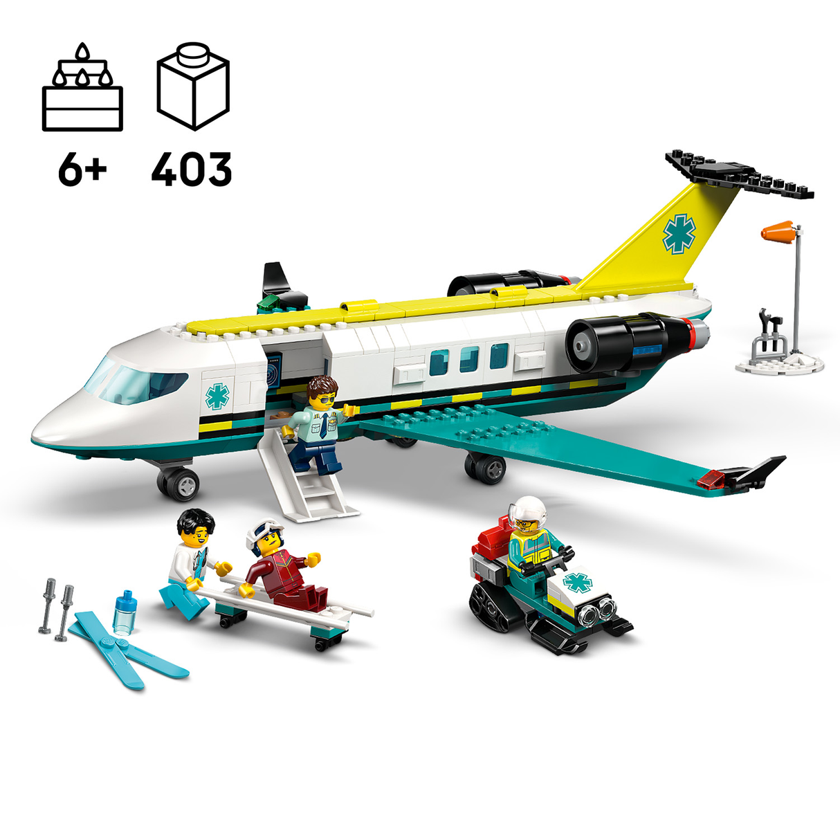 LEGO City Emergency Air Ambulance Airplane 60465L