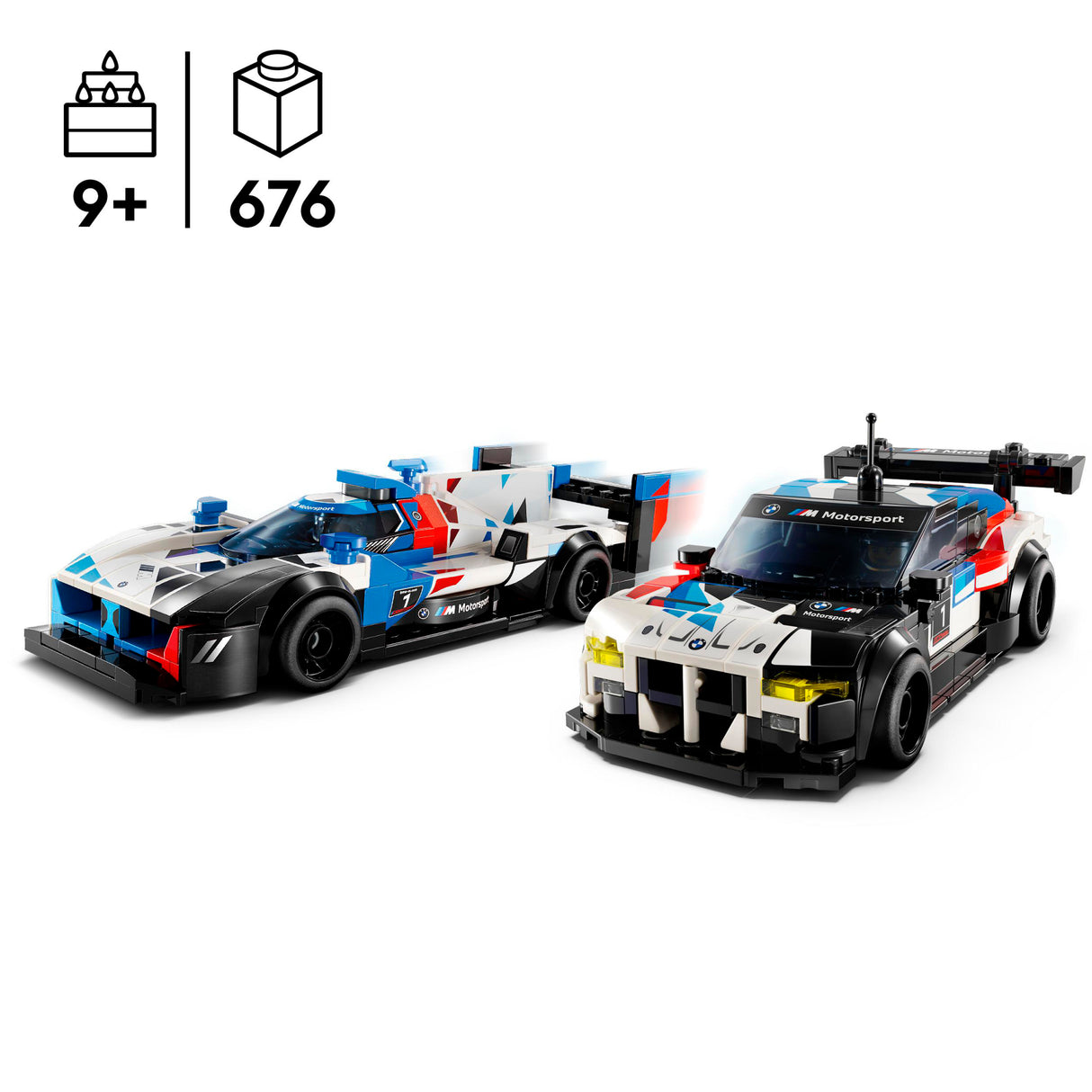 LEGO Speed Champions BMW M4 GT3 & BMW M Hybrid V8 Race Cars 76922L