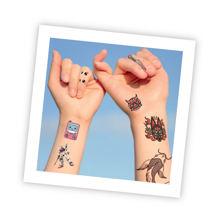 Buki Washable Tattoo Set Manga Style 75 pc TA007I