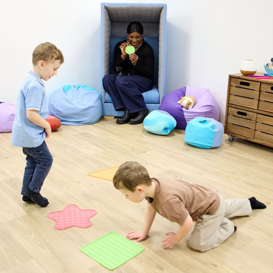 TTS Sensory Textured Floor Pads 10pk SD10568B