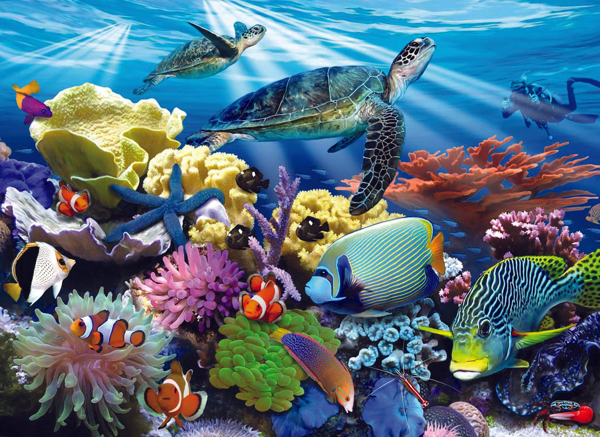 Ravensburger Puzzle 200 pc Ocean Turtles 126088V