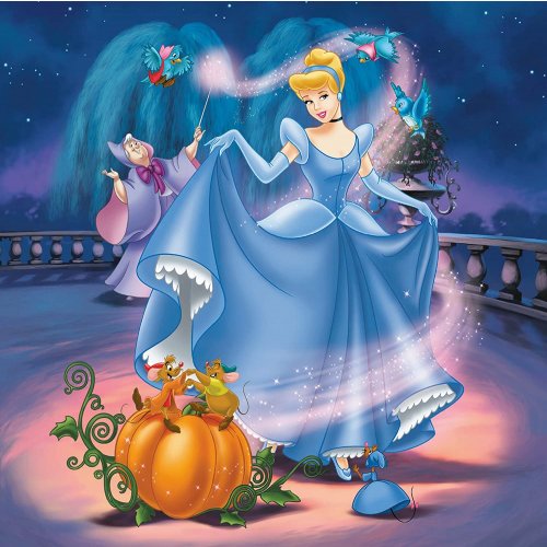 Ravensburger Puzzle 3x49 pc Disney's Cinderella, Snow White & Ariel 093397V