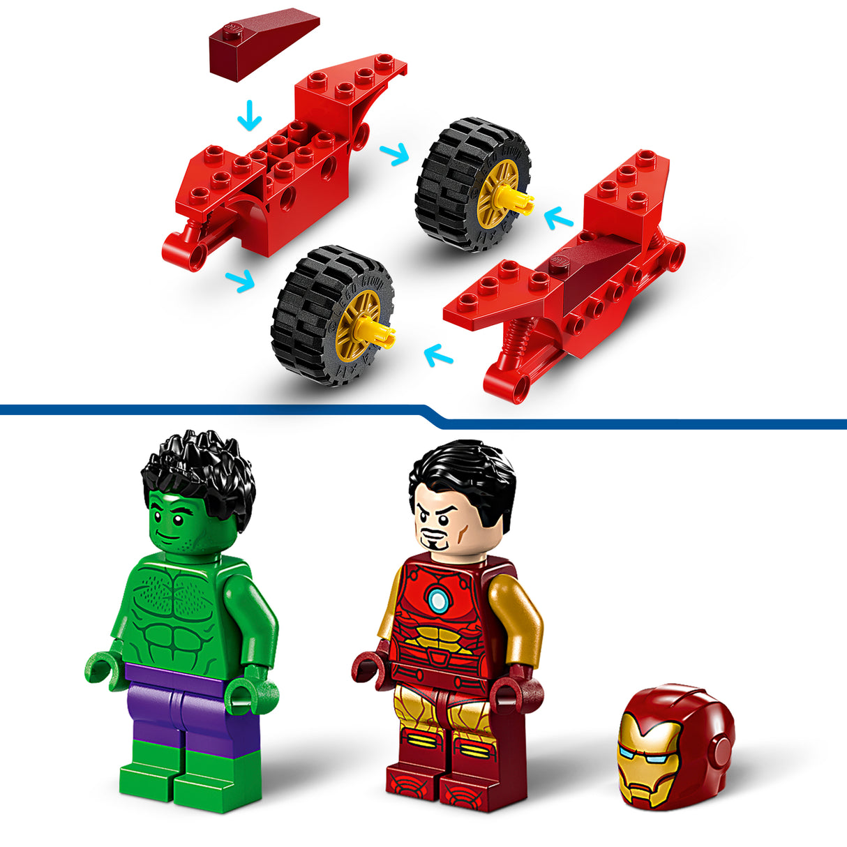 LEGO Super Heroes Iron Man with Bike and The Hulk 76287L
