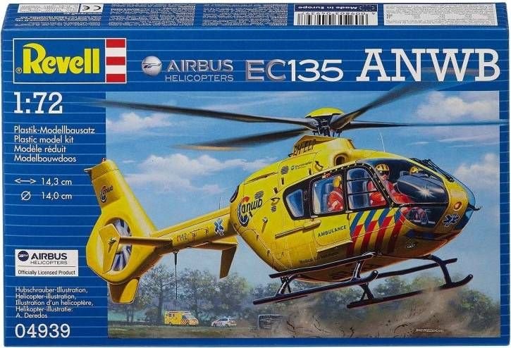 Revell Plastic Model Airbus Helicopters EC135 ANWB 1:72 04939R