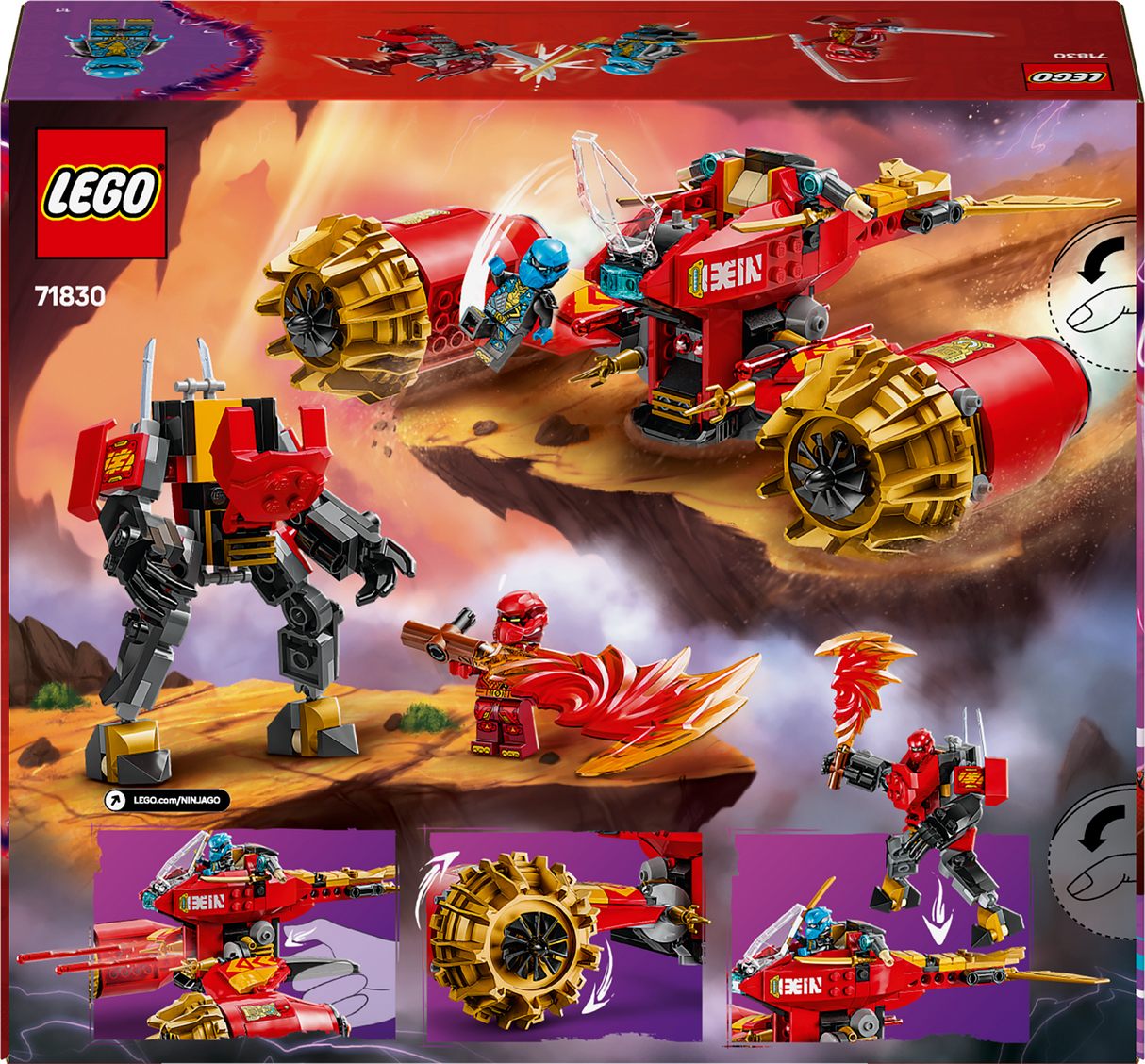 LEGO Ninjago Kai's Mech Storm Rider 71830L