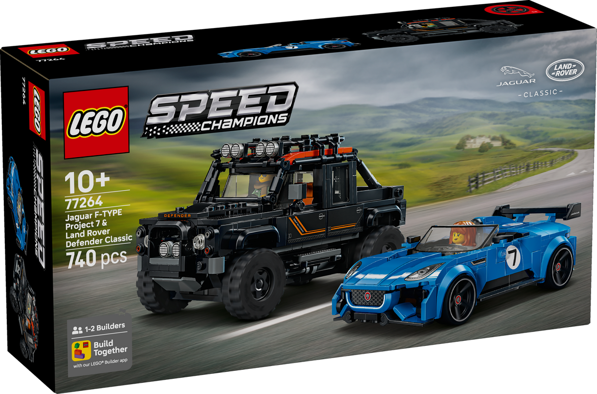 LEGO Speed Champions Jaguar Project 7 & Land Rover Defender 77264L