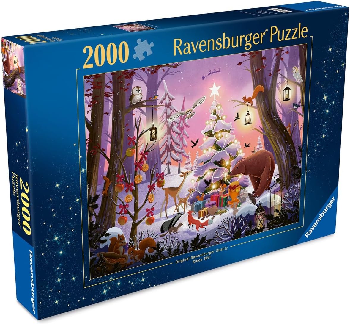 Ravensburger Puzzle 2000 Pieces: Christmas In The Forest 12001417V