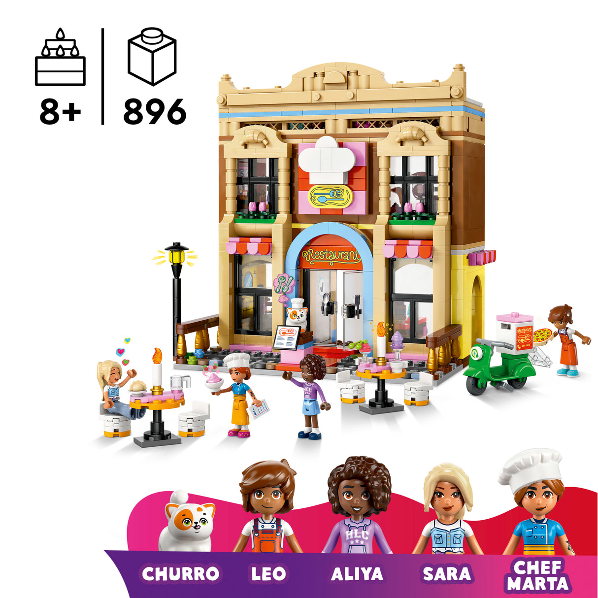 LEGO Friends Restaurant and Cooking School 42655L
