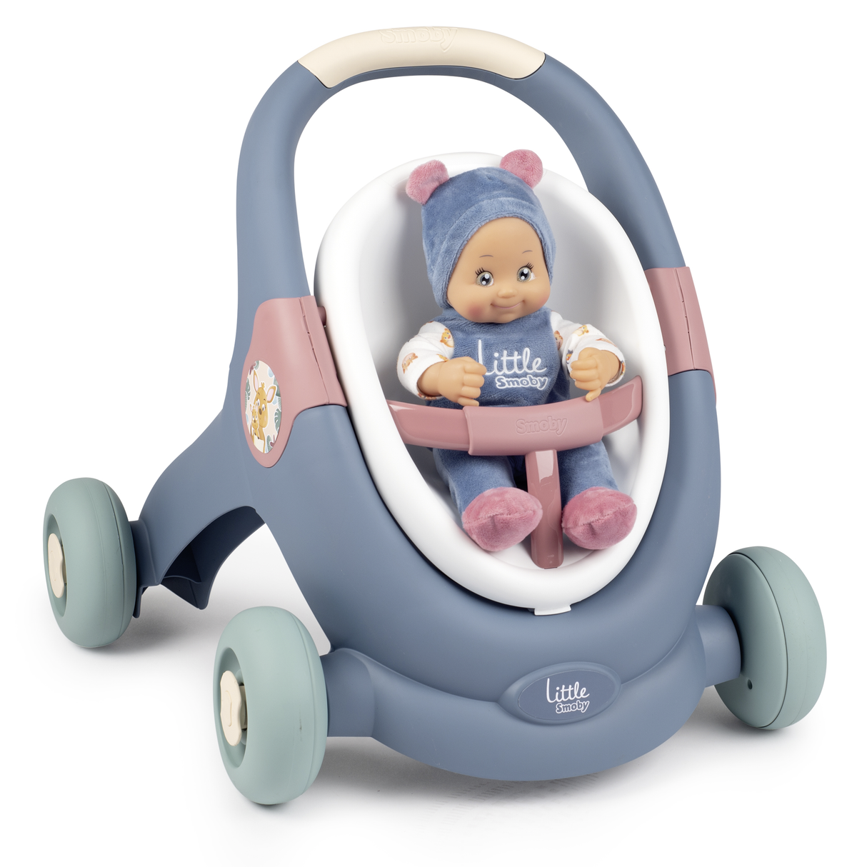 Smoby Baby Walker 3 in 1 + Baby Doll 140308S