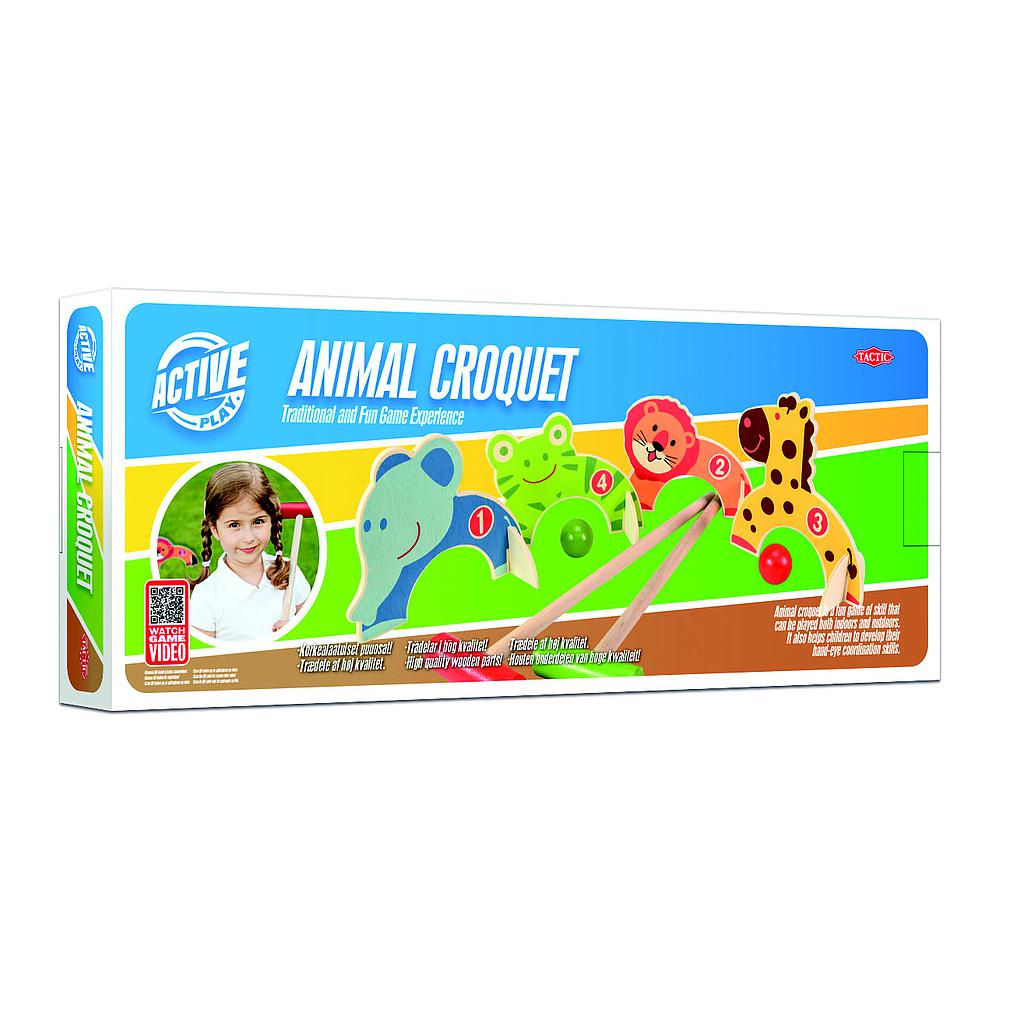 Tactic Wooden Animal Croquet 56335T