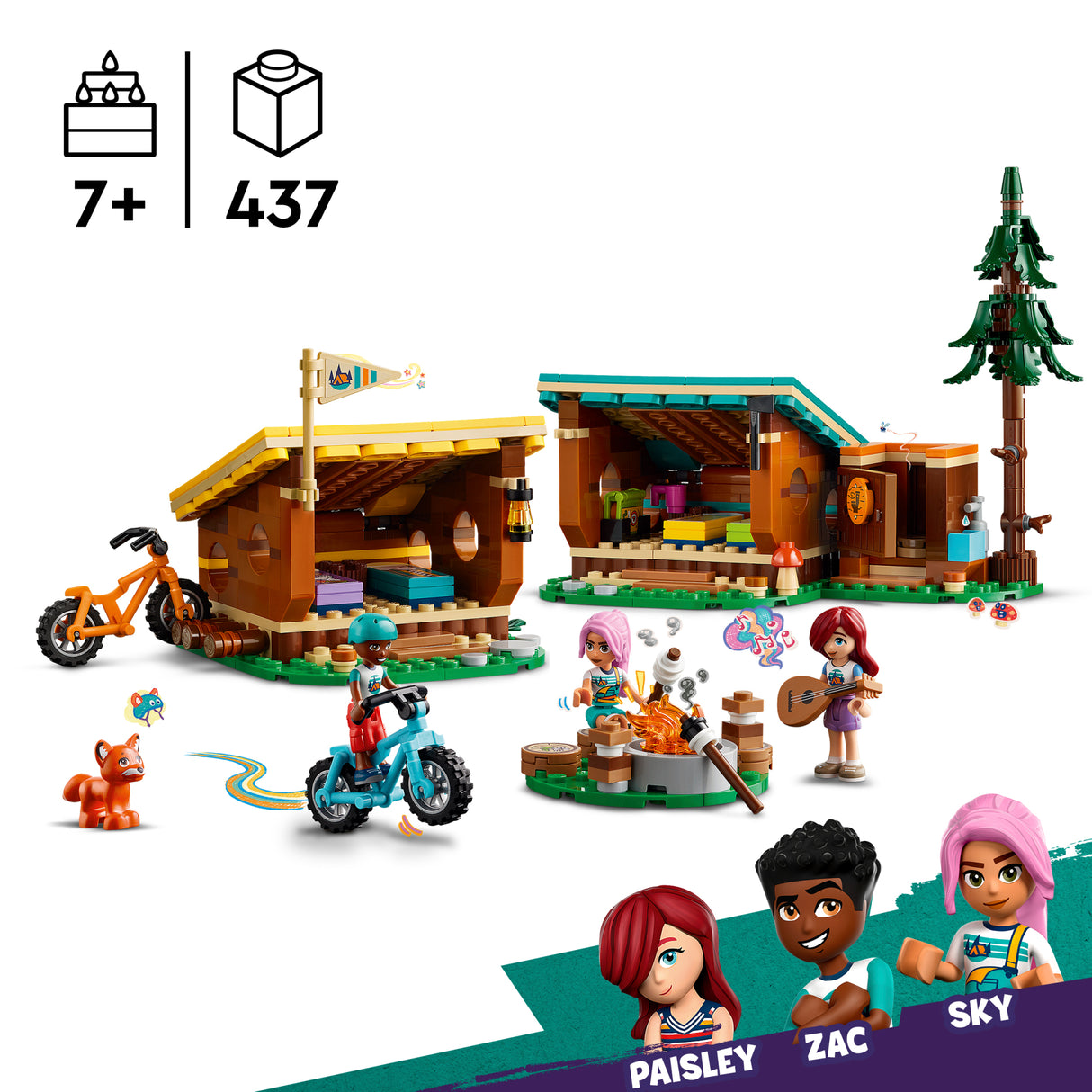 LEGO Friends The comfortable cabins of the adventure camp 42624L