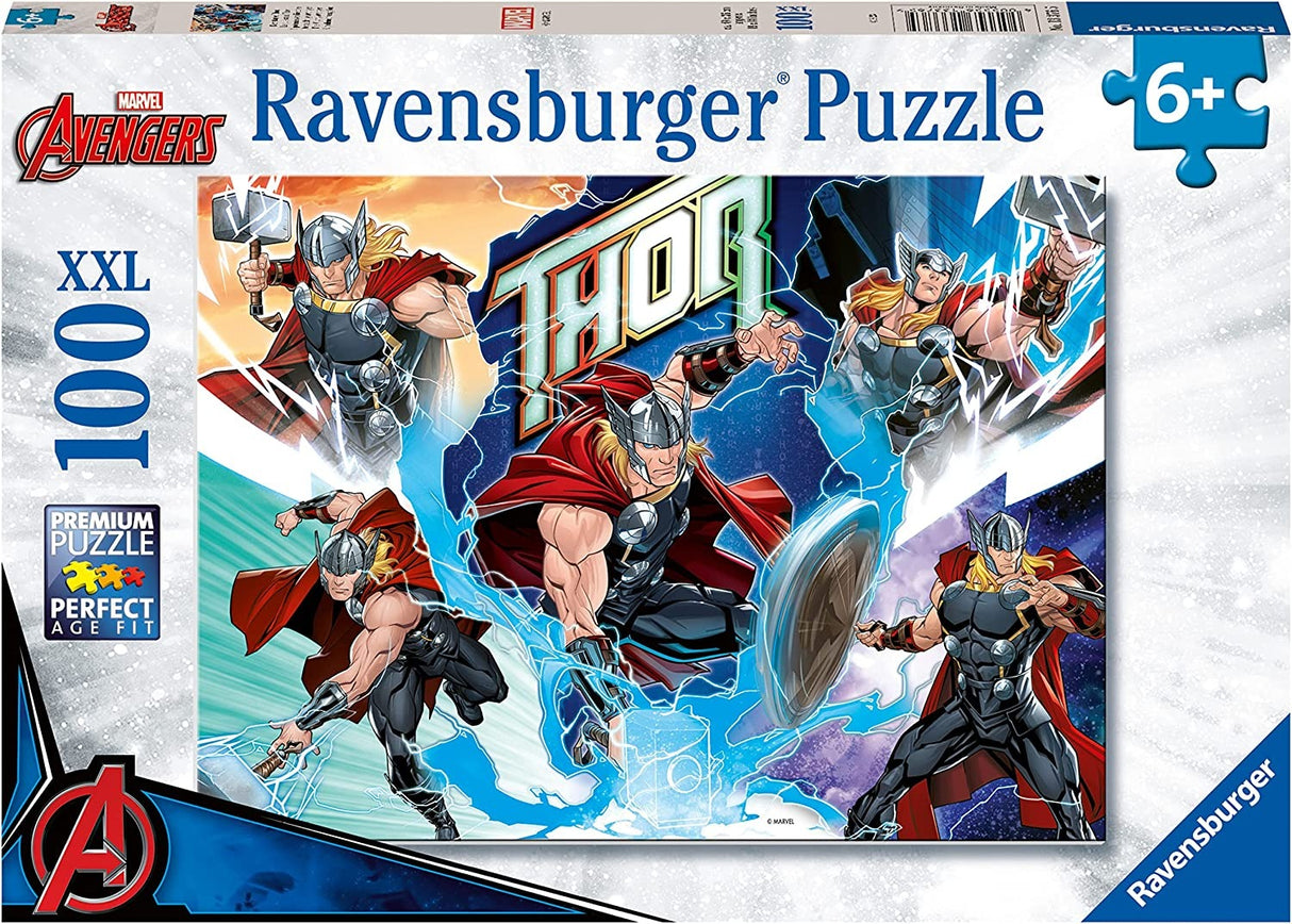 Ravensburger puzzle 100 pc The Mighty Avenger Thor 133765V