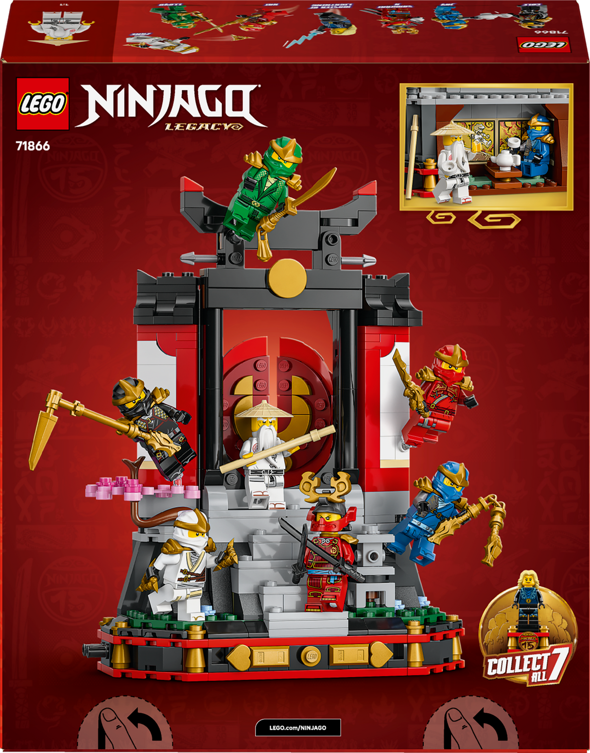 LEGO Ninjago Ninja Character Display 15th Anniversary 71866L