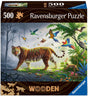 Ravensburger Wooden Puzzle 500 pc Tiger in the Jungle 175147V