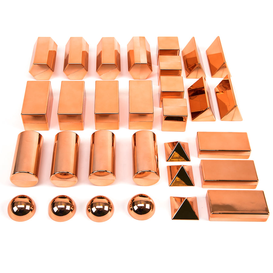 TTS Rose Gold Metallic 3D Shape Collection 32pcs EY10041B