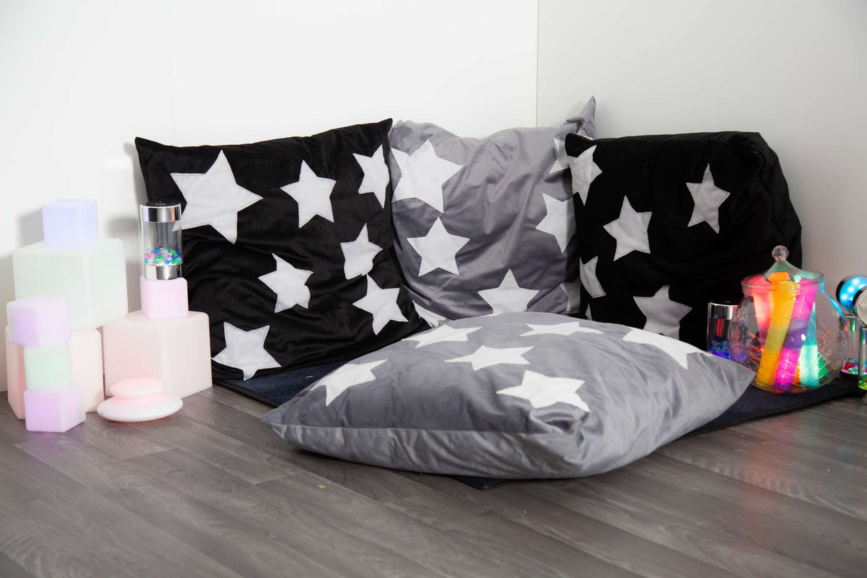 TTS Glow in the Dark Cushions 2pk - Black SD10359BKB