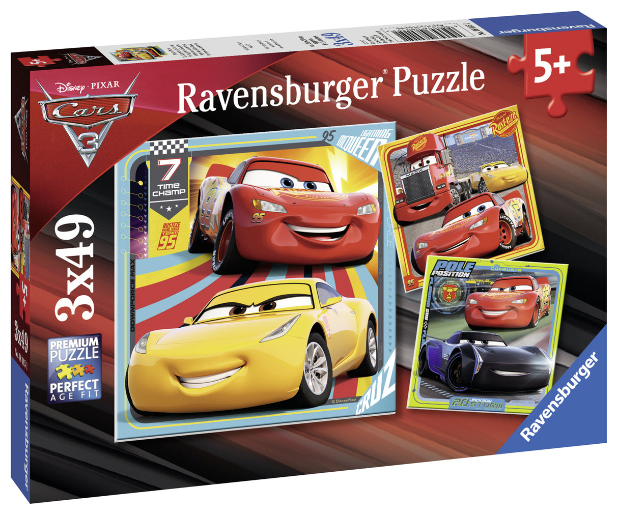 Ravensburger Puzzle 3x49 pc Cars 3 080151V