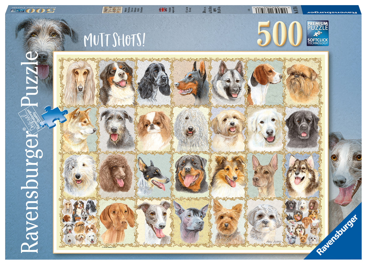 Ravensburger Puzzle 500 pc Dog Portraits 167586V