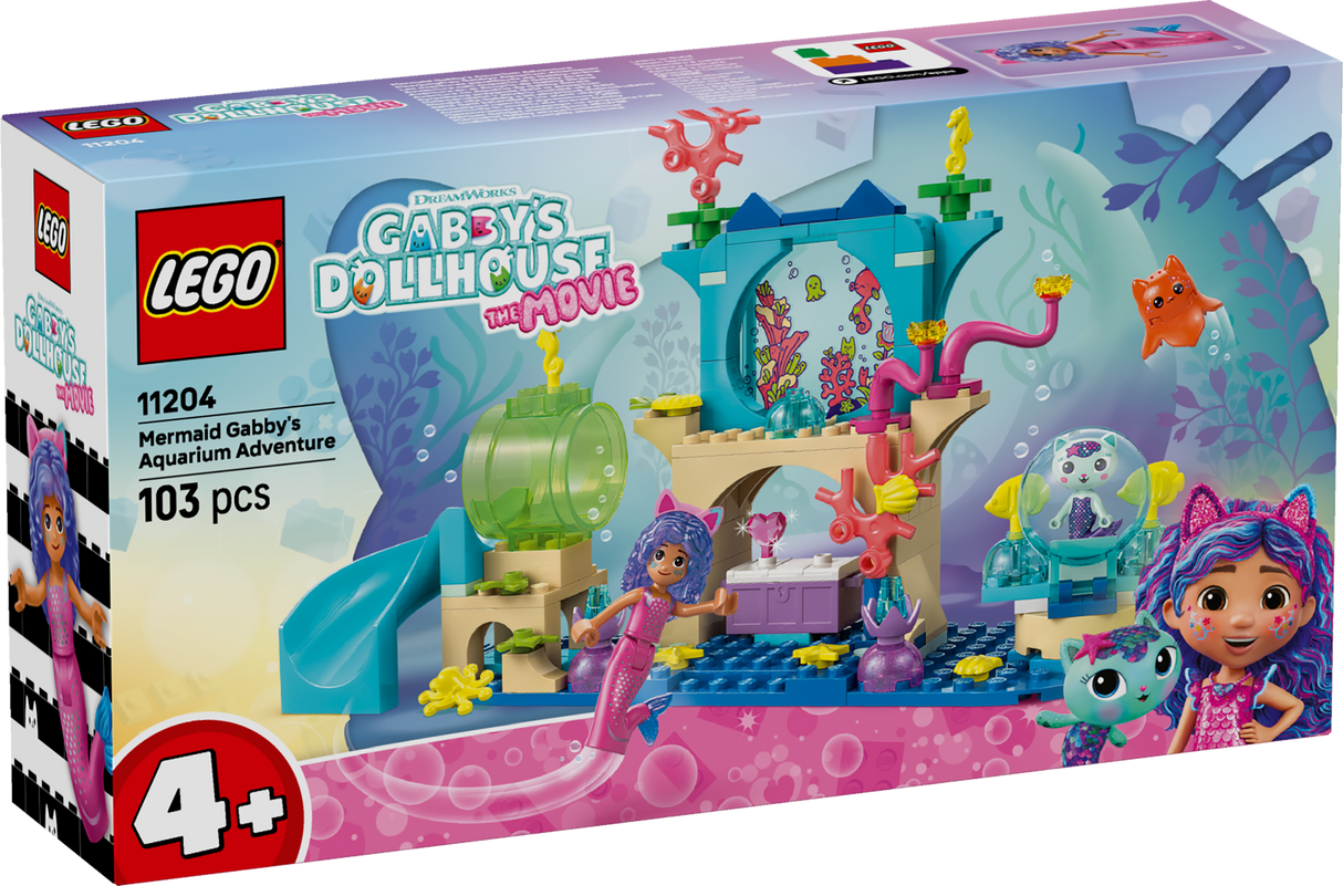 LEGO Gabby`s Dollhouse Mermaid Gabby's Aquarium Adventure 11204L